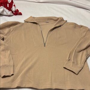 Old Navy Men's Beige Zip-Up Sweater